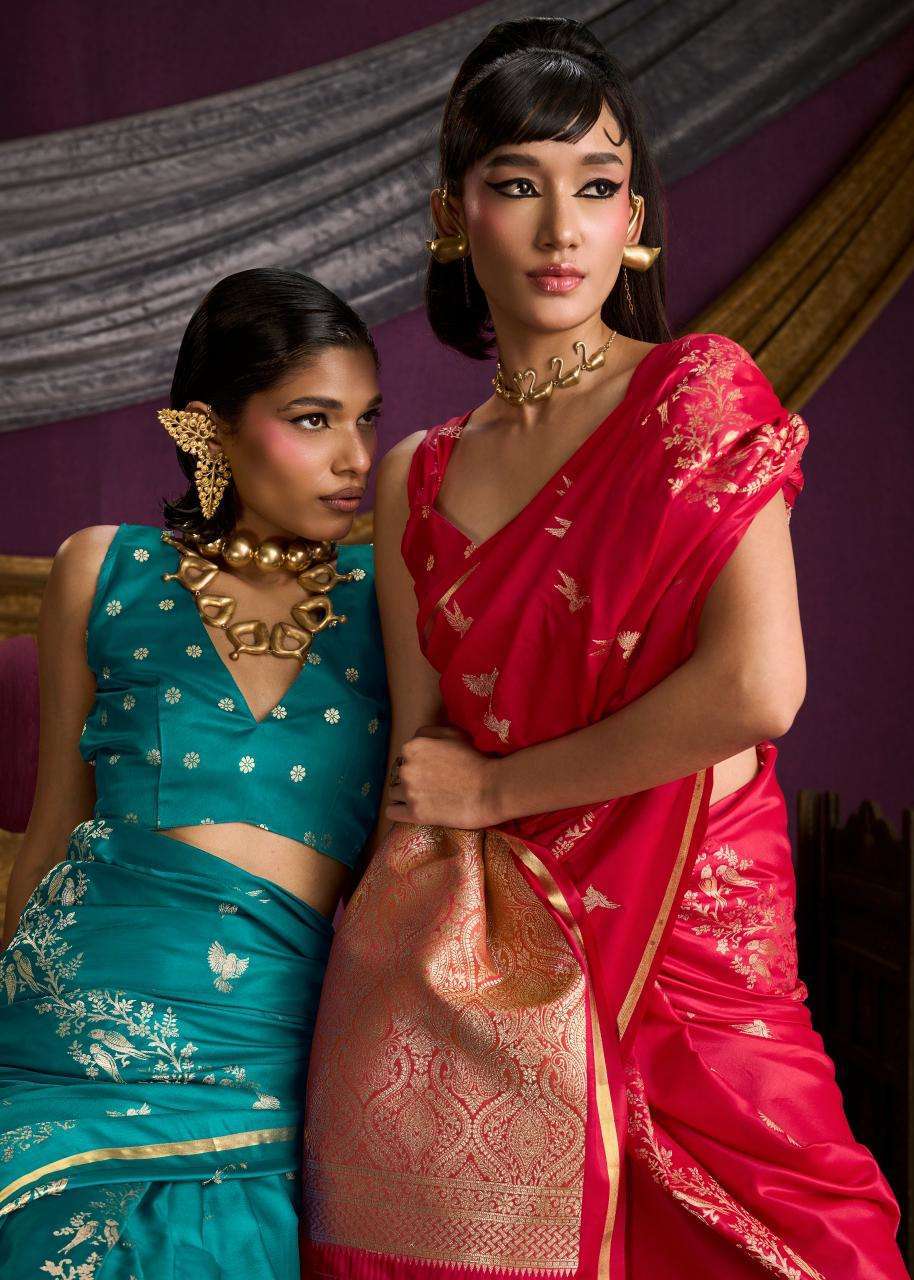 RAJTEX KANTHKALA INDIGO HANLOOM SILK SAREE WHOLESALER IN SURAT 