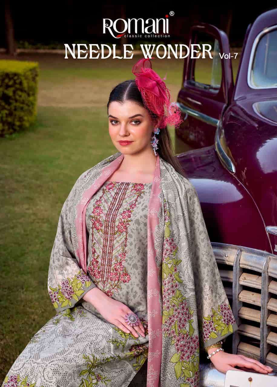 ROMANI NEEDLE WONDER VOL 7 SOFT COTTON PRINTED SALWAR KAMEEZ BEST RATE