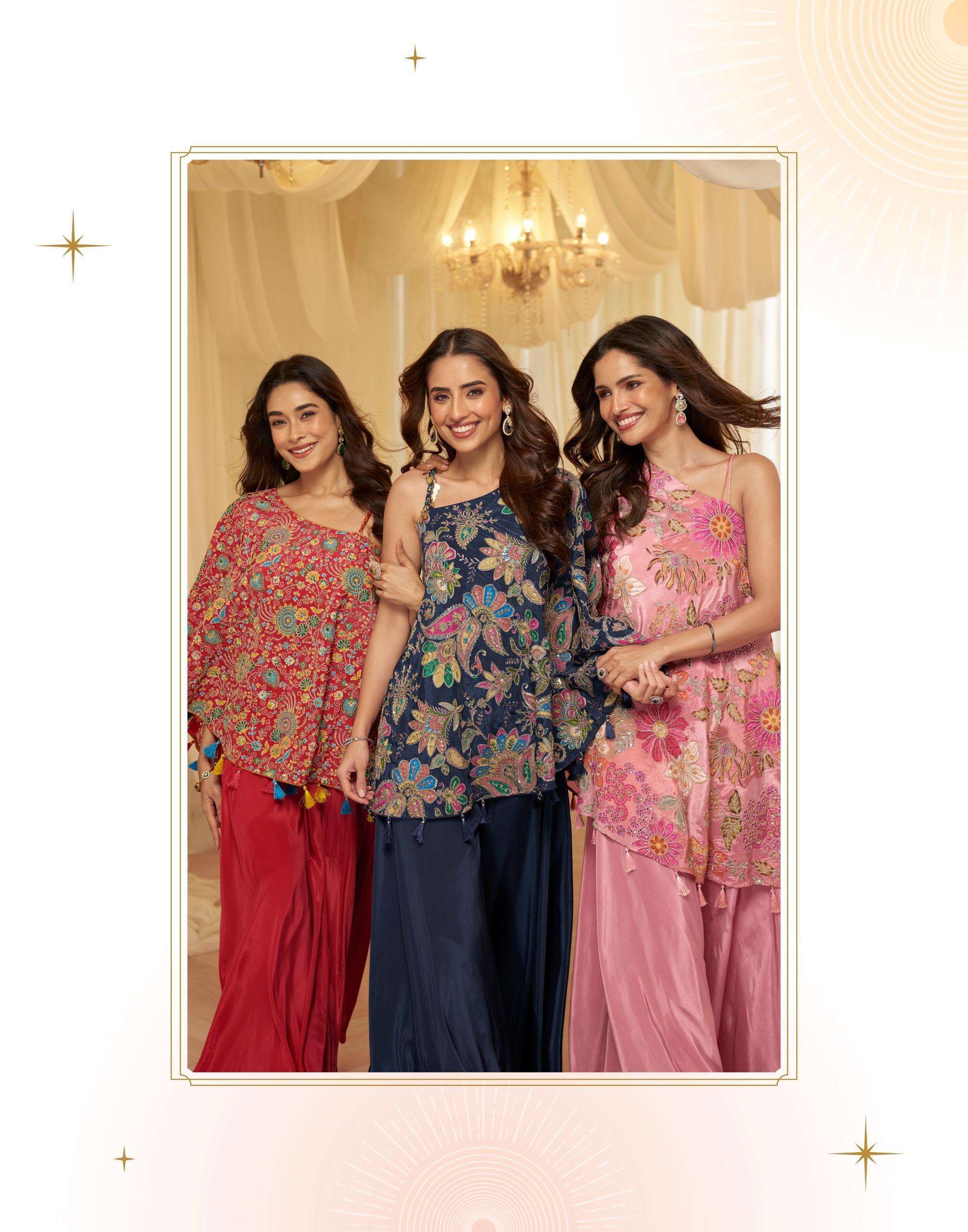 SAYURI DESIGNER TAMANA 10284-10287 PREMIUM VISCOSE DESIGNER READYMADE PAKISTANI SUIT SUPPLIER 