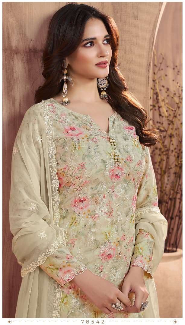 VINAY FASHION KULEESH SUMEDHA DESIGNER GEORGETTE EMBRODERY WORK PARTYWEAR LADIES SUIT SUPPLIER 