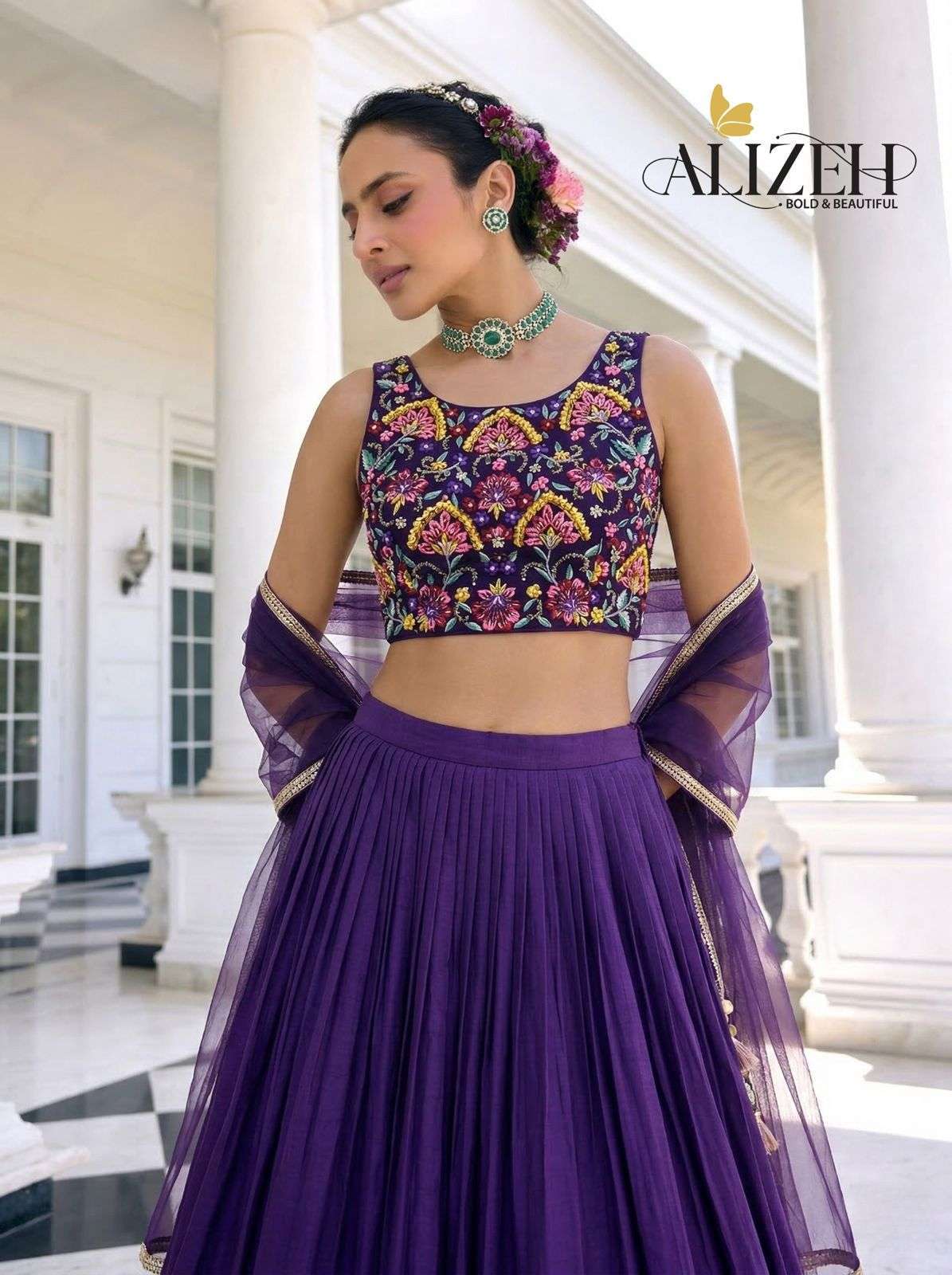 ALIZEH READYMADE 9014-9016 PARTY WEAR & DESIGNER LEHENGAS WHOLESALE PRICE  COLLECTION SUPPLIER 