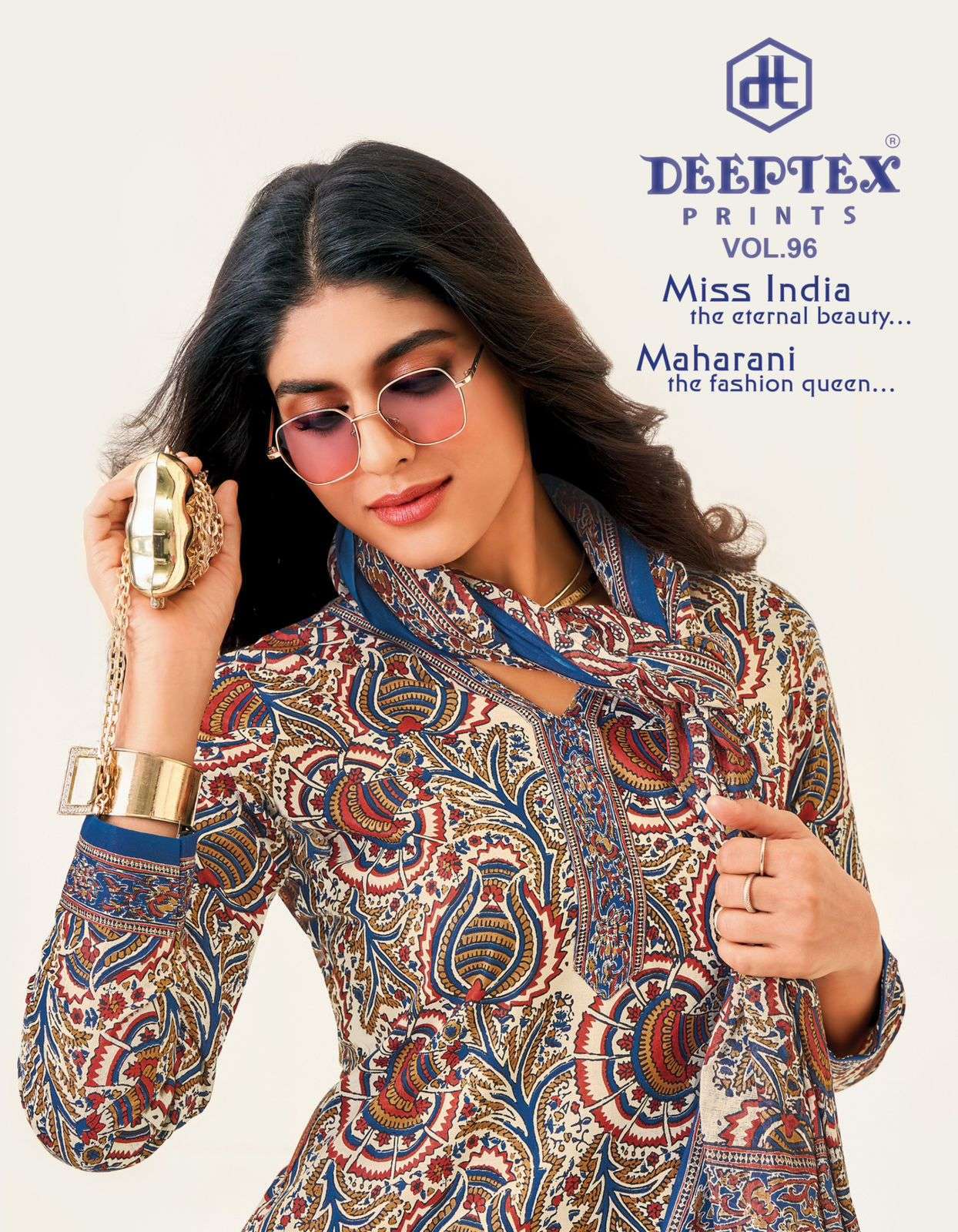 DEEPTEX MISS INDIA VOL 96 PURE COTTON CASUAL WEAR DESINGER DRESS MATERIAL SUPPLIER IN SURAT 