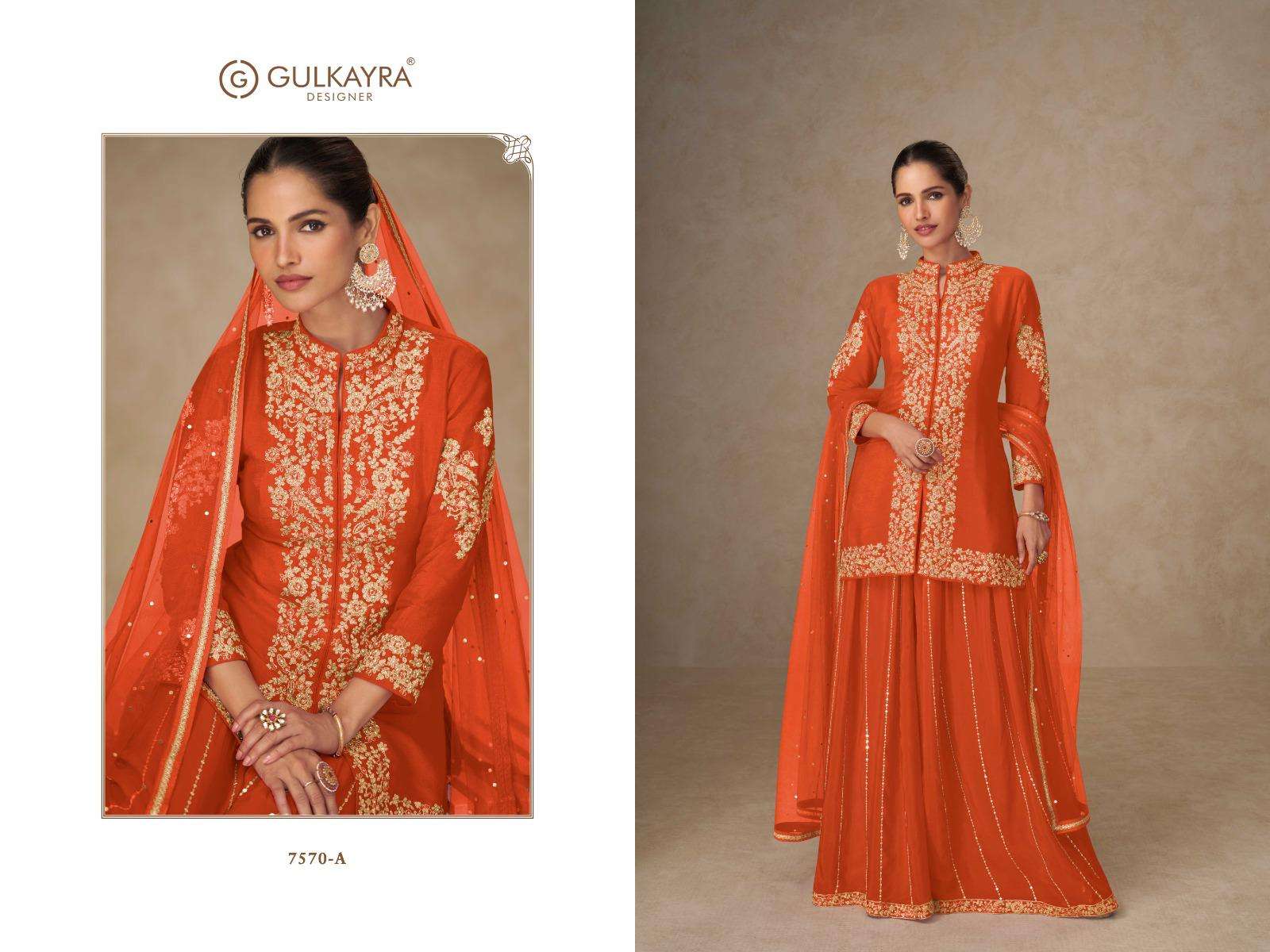 GULKAYRA DESIGNER SHAHNAZ READYMADE SUITS 