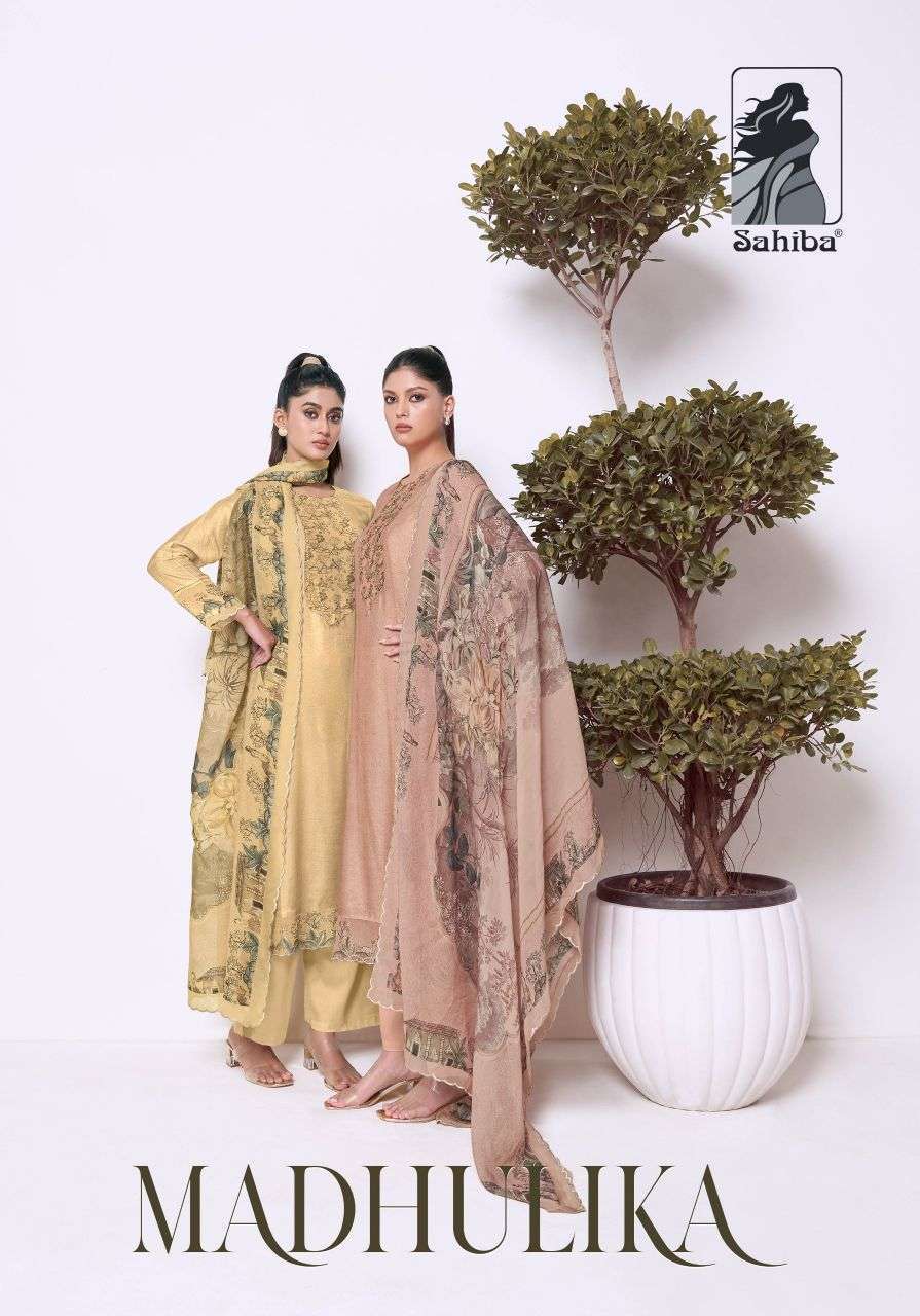 SAHIBA MUDHULIKA BENBERG SILK WITH HAND WORK DESIGNER UNSTITCHED WHOLESALE RATE