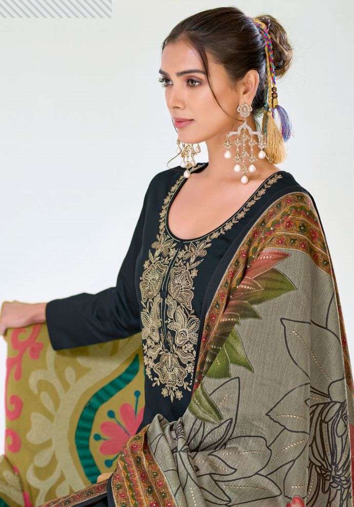 SURYAJYOTI PASHAN VOL-8 JAM SATIN PRINTED WITH EMBRODERY WORK SALWAR KAMEEZ DEALER
