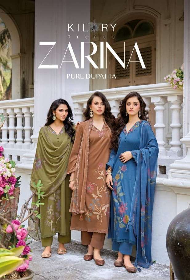 KILORY TRENDZ ZARINA LAWN COTTON KHADIPRINT WITH EMBRODERYWORK SALWAR KAMEEZ 