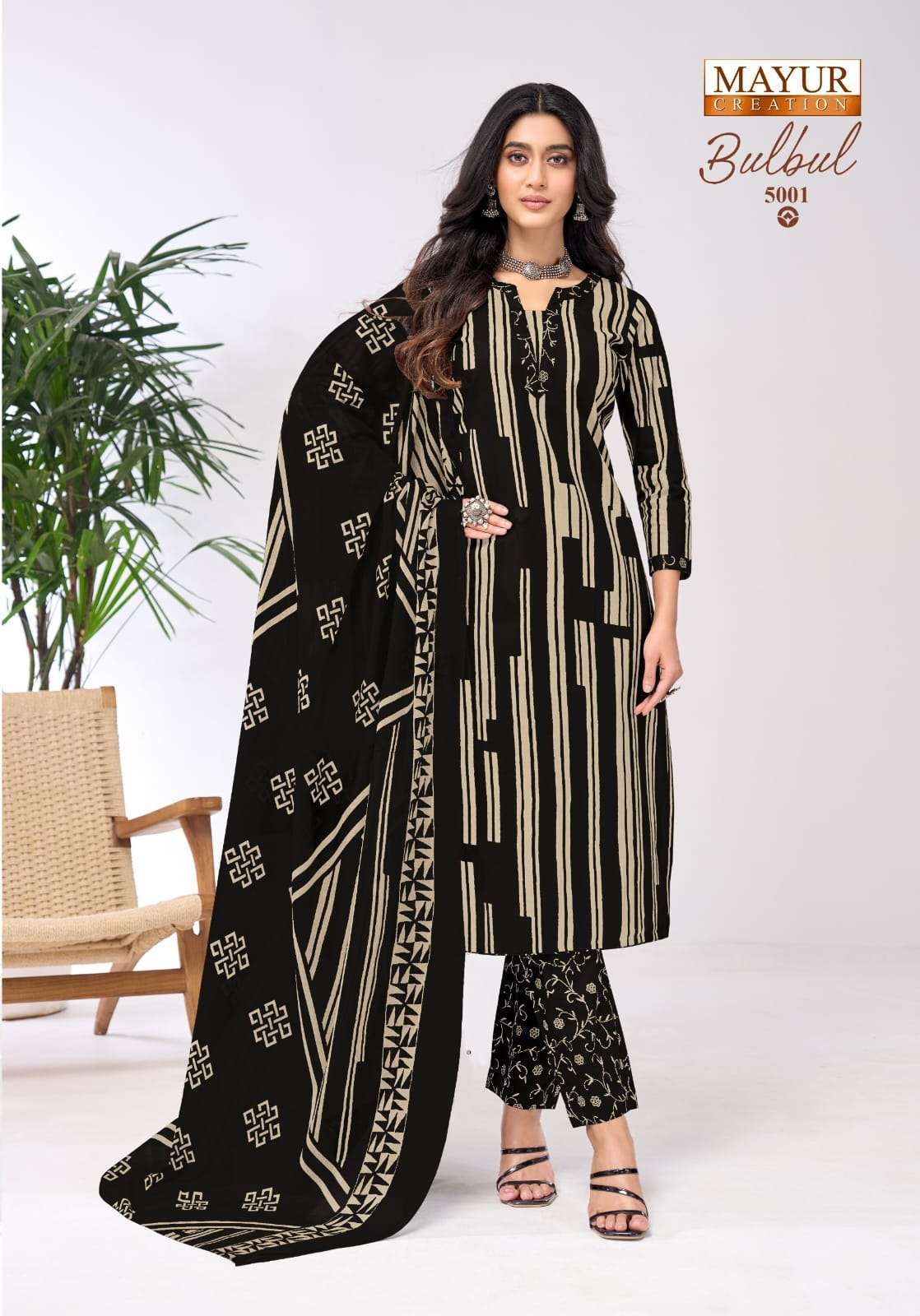 MAYUR CREATION BUL BUL VOL 5 5001-5010 SERIES SUMMER WEAR COTTON SALWAR KAMEEZ WHOLE PRICE  