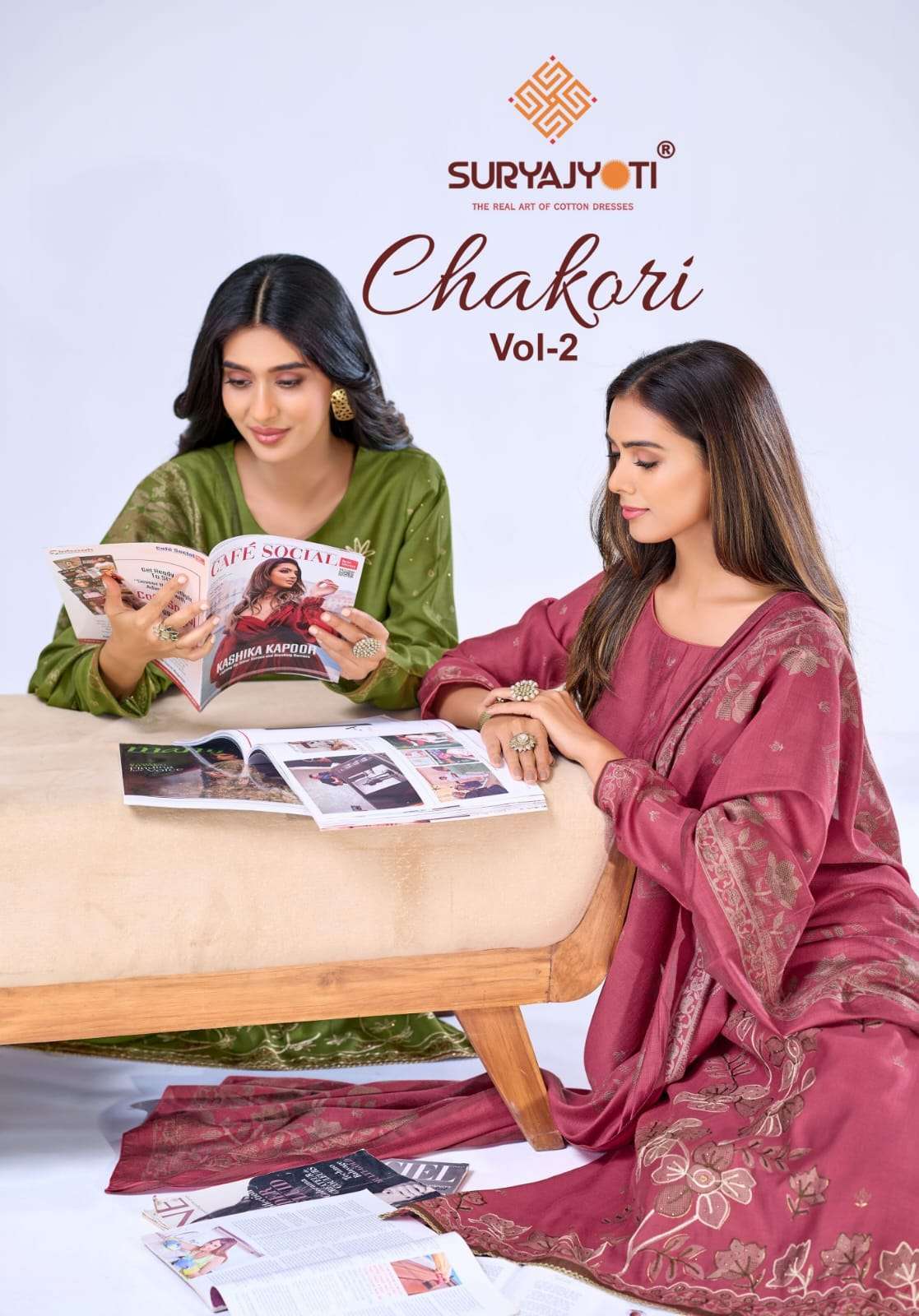 SURYAJYOTI CHAKORI VOL 2 VISCOSE DISCHARGE PRINTED SALWAR KAMEEZ WHOLESALE PRICE SURAT 