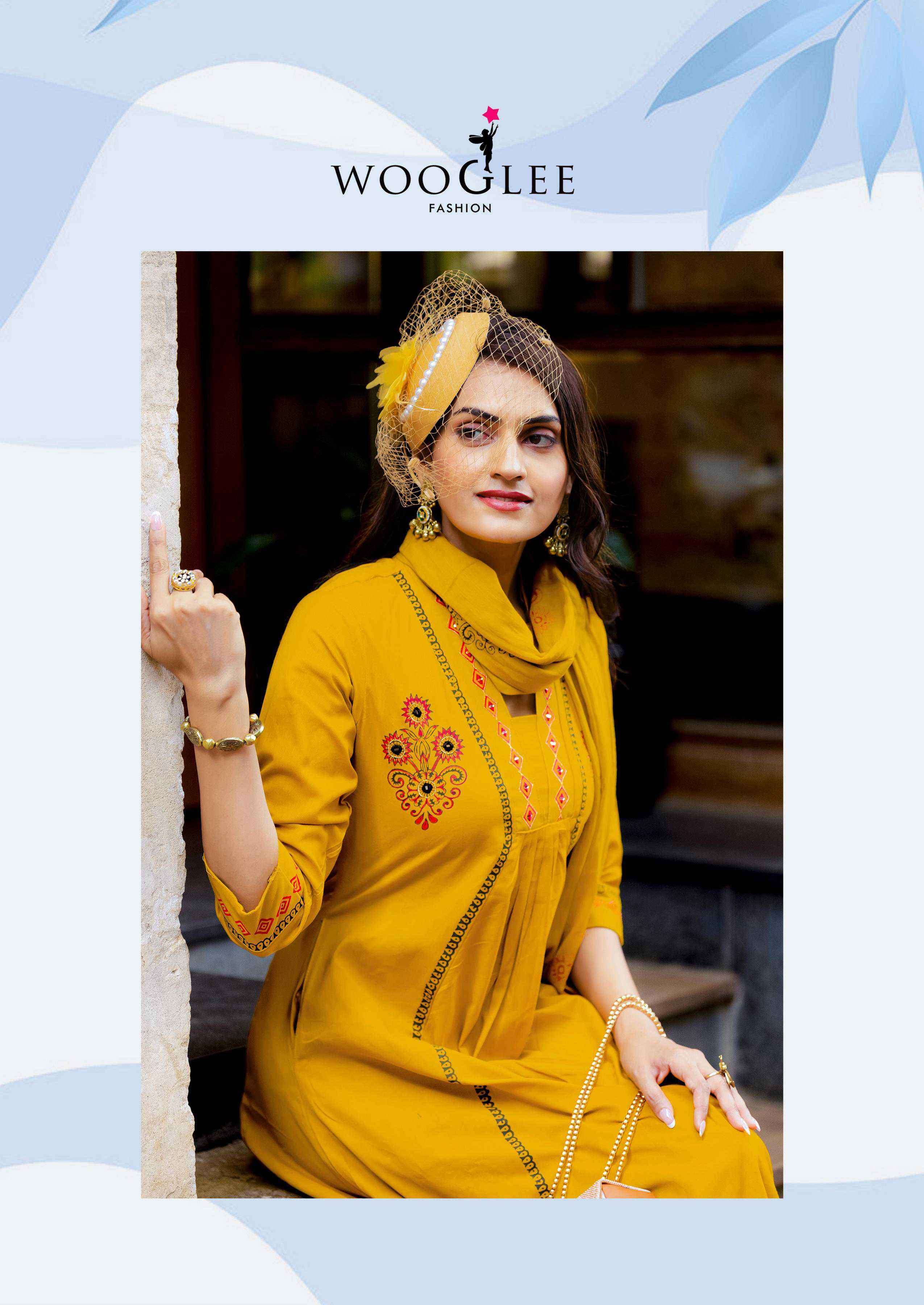 WOOGLE TANYA 2001-2004 SERIES HANDWORK WITH PRINTED COTTON READYMADE KURTI SUPPLIER 
