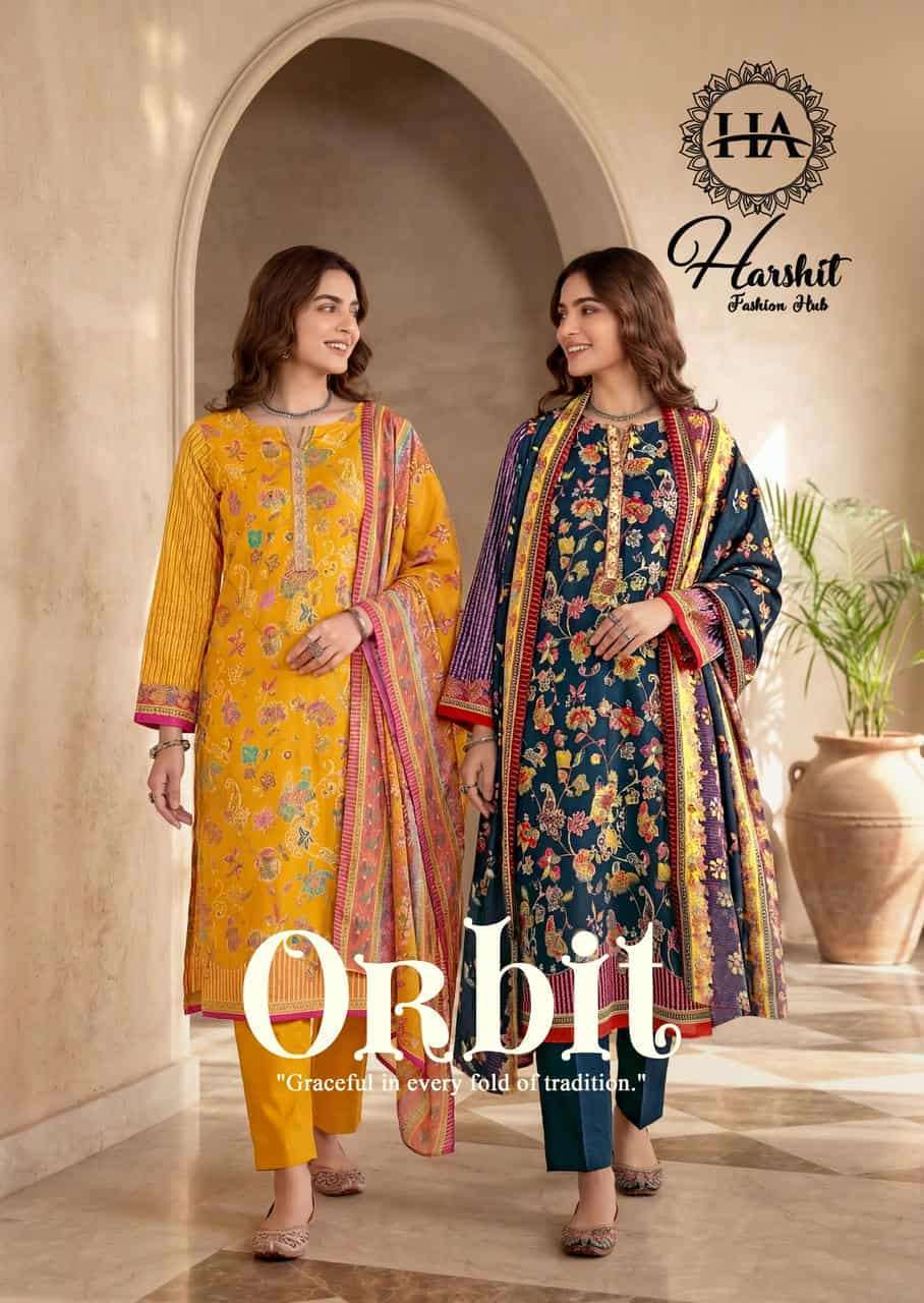 HARSHIT FASHION ORBIT PURE JAM COTTON DESIGNER SALWAR KAMEEZ WHOLESALE PRICE SURAT 
