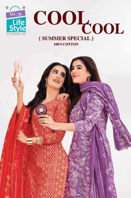 MCM LIFESYTLE COOL COOL PURE COTTON FANCY PRINTED SALWAR KAMEEZ SUPPLIER IN SURAT 