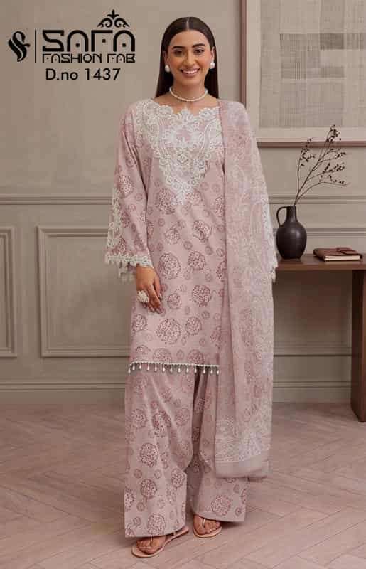 SAFA FASHION FAB 1437 CATALOGUE WHOLSALE SALWAR KAMEEZ SUPPLIER SURAT 