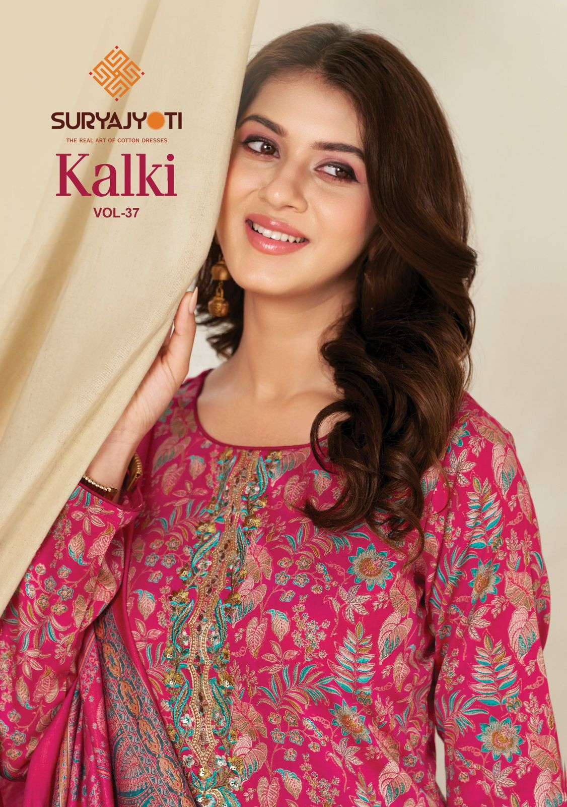 SURYAJYOTI KALKI VOL-37 JAM SATIN FANCY SALWAR KAMEEZ DEALER IN INDIA