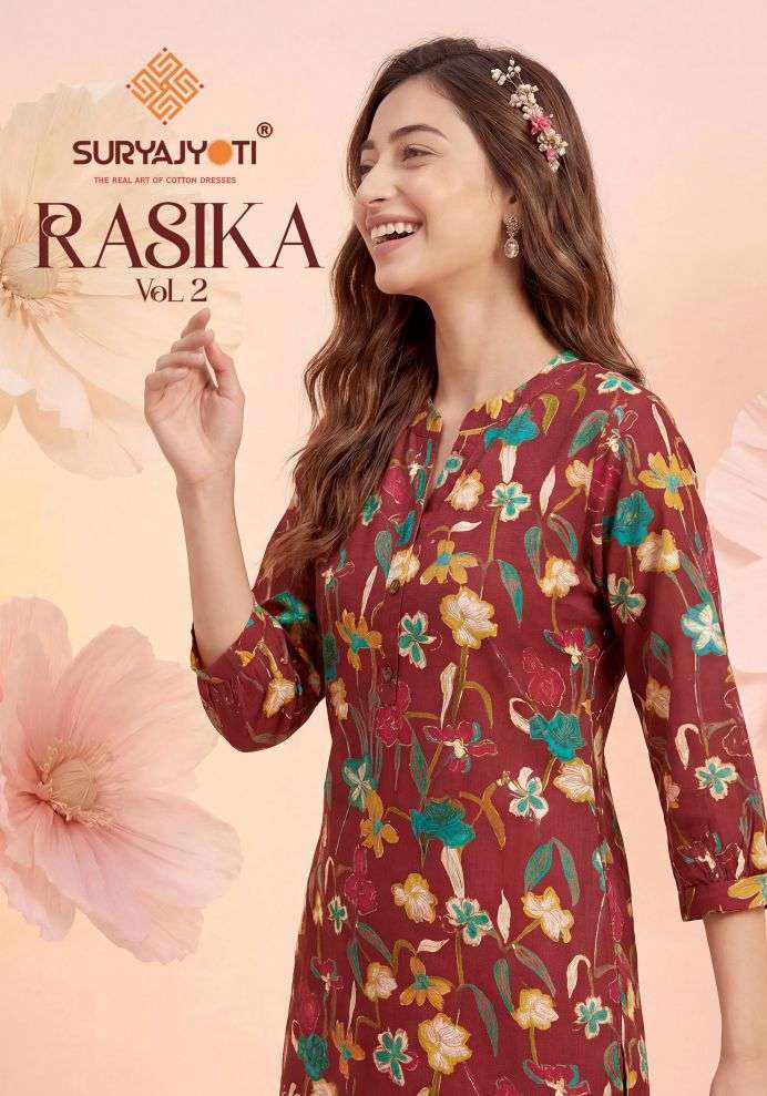 SURYAJYOTI RASHMIKA VOL 2 RAYON PRINTED CORD SET WHOLESALER