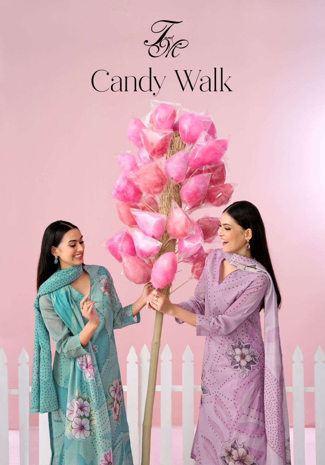 T AND M CANDY WALK ORGANDY DIGITALPRINT WITH EMBROIDERY WORK SALWAR KAMEEZ WHOLESALE PRICE SURAT 