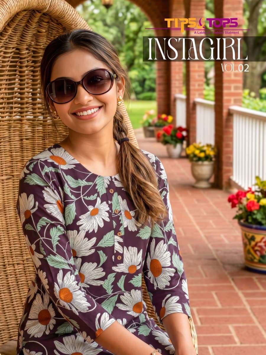TIPS AND TOPS INSTAGIRL VOL 2 RAYON CORD SET WHOLESALER PRICE SURAT 