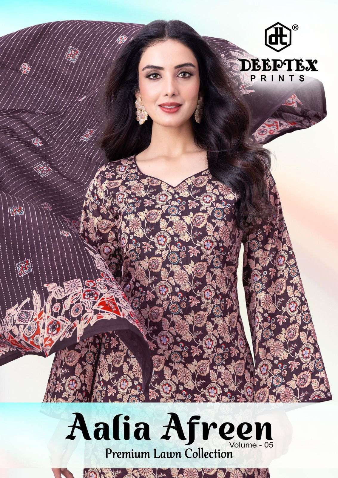 DEEPTEX AALIA AFREEN VOL  5 PREMIUM COTTON PRINTED DRESS MATERIAL WHOLESALE RATE