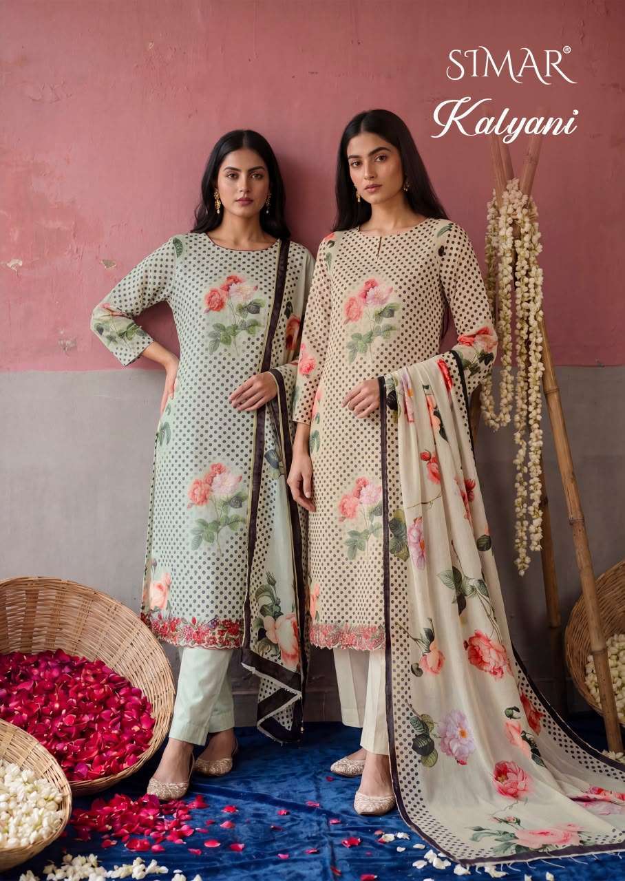 GLOSSY KALYANI MAL COTTON DIGITAL PRINT WITH HANDWORK SALWAR KAMEEZ WHOLESALE PRICE SURAT 