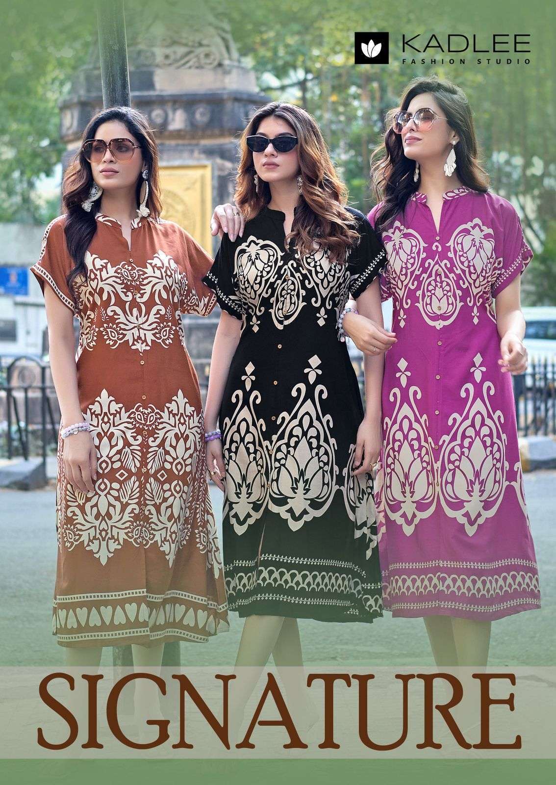 KADLEE SIGNATURE RAYON THREAD WORK CASUAL WEAR KURTI WHOLESALER BEST RATE SURAT 