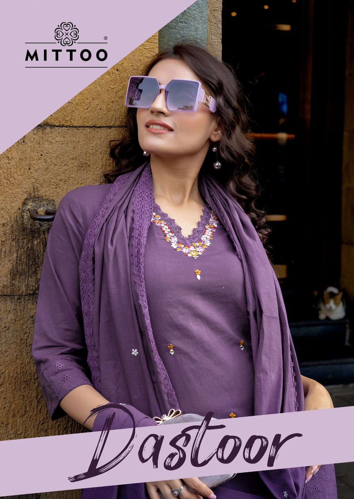 MITTOO DASTOOR 4001-4004 SERIES SHIFIL COTTON DESIGNER THREE PCS READYMADE SET WHOLESALE RATE