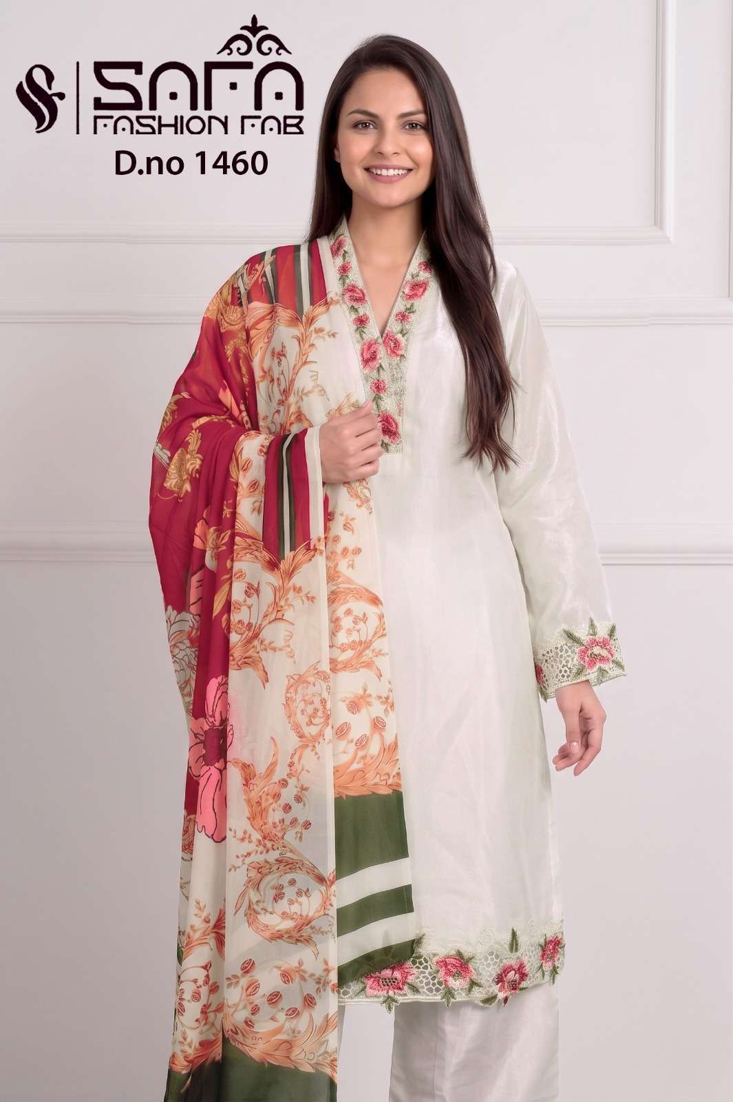 SAFA FASHION FAB 1460 SOFT FABRIC WITH FANCY EMBROIDERY WORK READYMADE SALWAR KAMEEZ WHOLESALE PRICE SURAT 