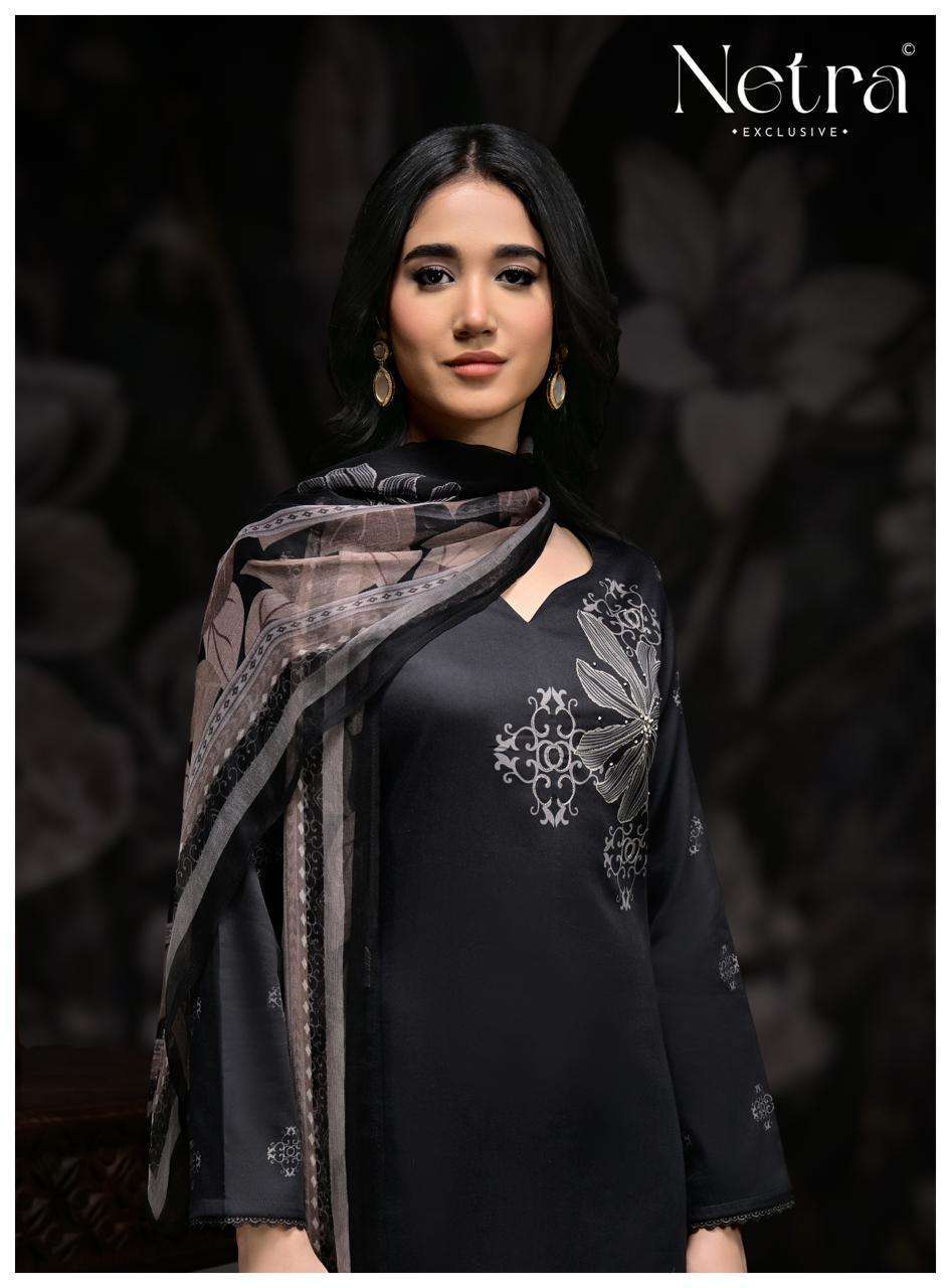 NETRA IRA COTTON WITH HAND EMBROIDERED WORK CASUAL WEAR SALWAR KAMEEZ WHOLESALE BEST RATE