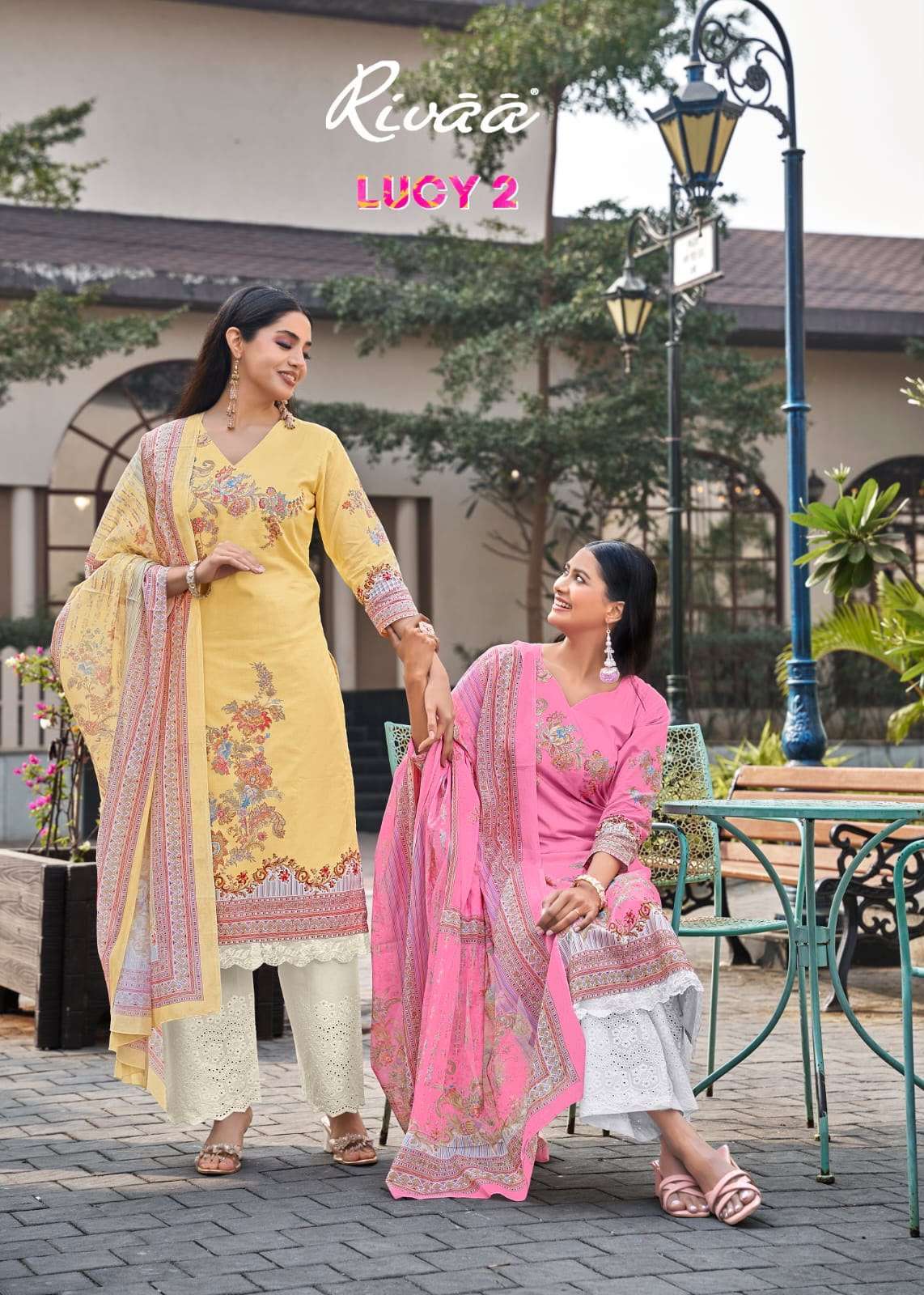 RIVAA LUCY VOL 2 LAWN DIGITAL PRINTED CASUAL WEAR SALWAR KAMEEZ WHOLESALE PRICE SURAT 