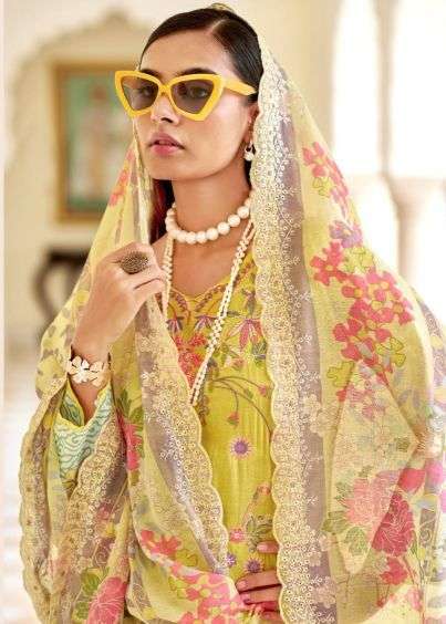 PAKIZA PRINTS FARAH VOL-32 LAWN COTTON KASHMIRI EMBRODERY WORK LADIES SUIT SUPPLIER 
