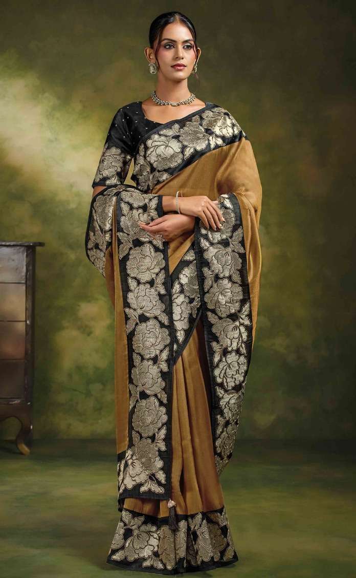 MAHOTSAV NORITA 45100 SAADGI PARTYWEAR DESIGNER SILK SARRE CATALOG EXPORTER 