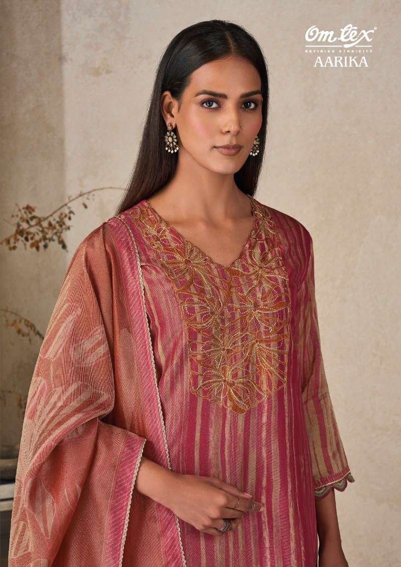 OMTEX AARIKA DIGITAL PRINT WITH EMBROIDERD SALWAR KAMEEZ WHOLESALE CATALOGUE SURAT 