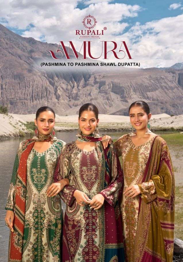 RUPALI FASHION AMURA VISCOSE PASHMINA WHOLESALE SURAT `