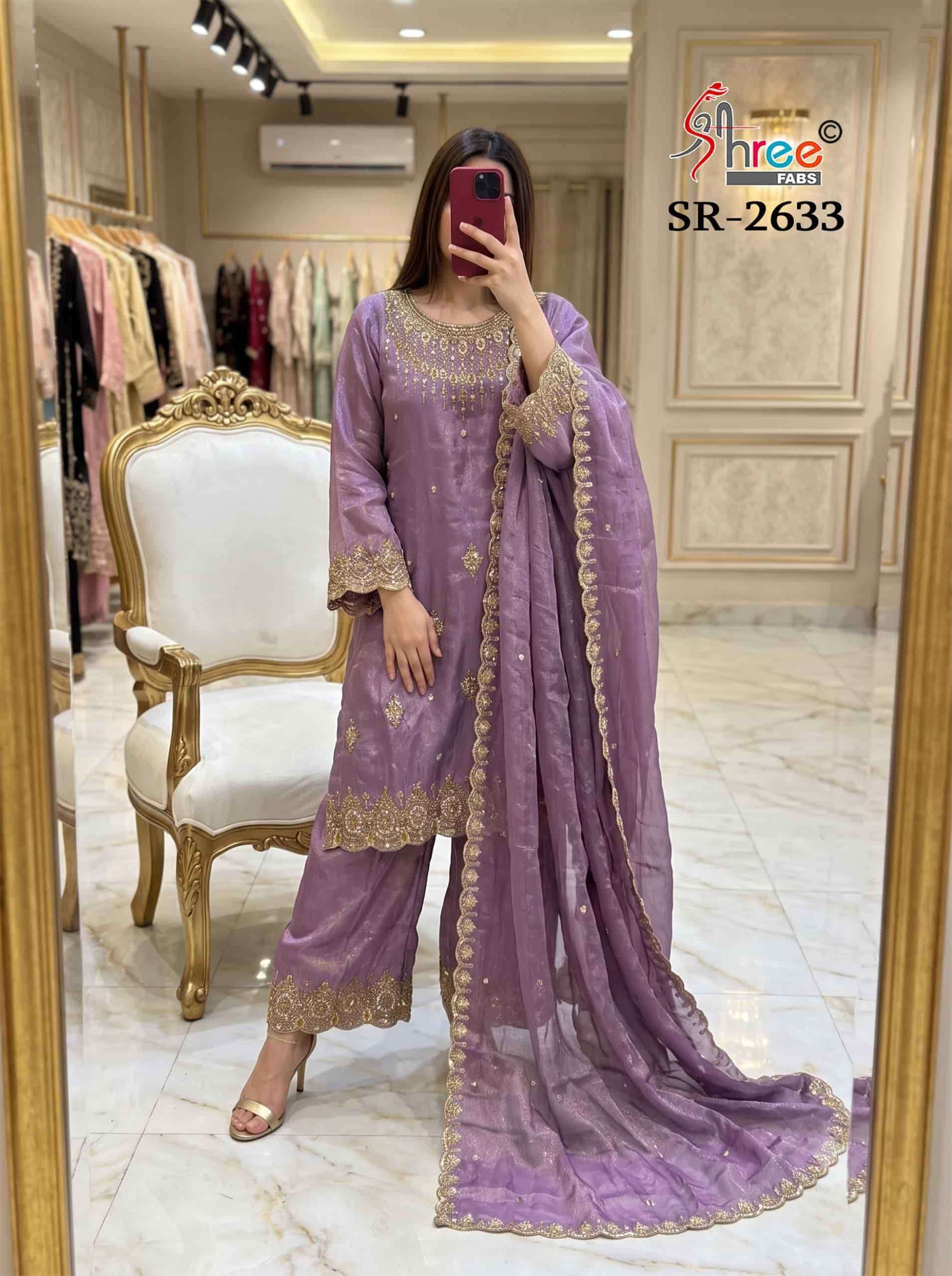 SHREE FABS SR 2633 COLORS DSIGNER PAKISTANI PALAZZO DRESS WHOLESALE CATALOGUE